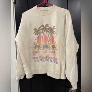 Roxy Cream Graphic Sweatshirt